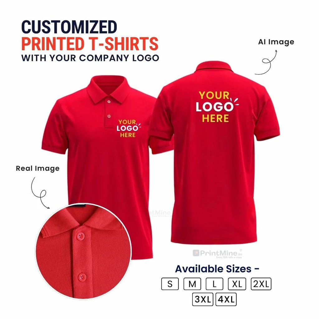 Customized Polo T-Shirt With Your Company Logo-Dockrell