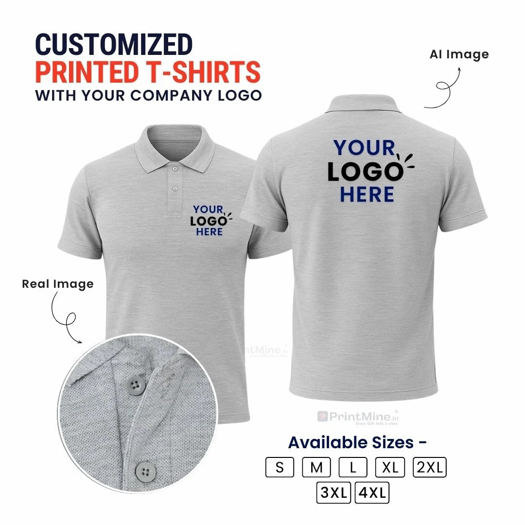 Customized Polo T-Shirt With Your Company Logo-Dockrell