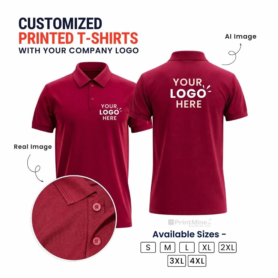 Customized Polo T-Shirt With Your Company Logo-Dockrell