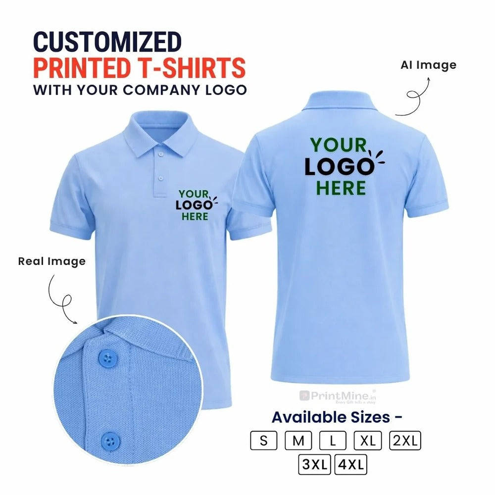 Customized Polo T-Shirt With Your Company Logo-Dockrell