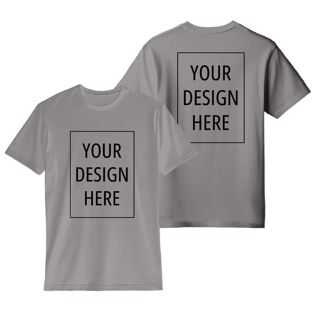 Round Neck Tshirt With Your Design-Cotton Biowash